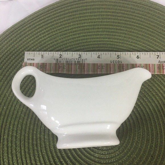 Classic Gravy Set Boat Matching 2 Pcs White Holiday Thanksgiving Party - Picture 5 of 5